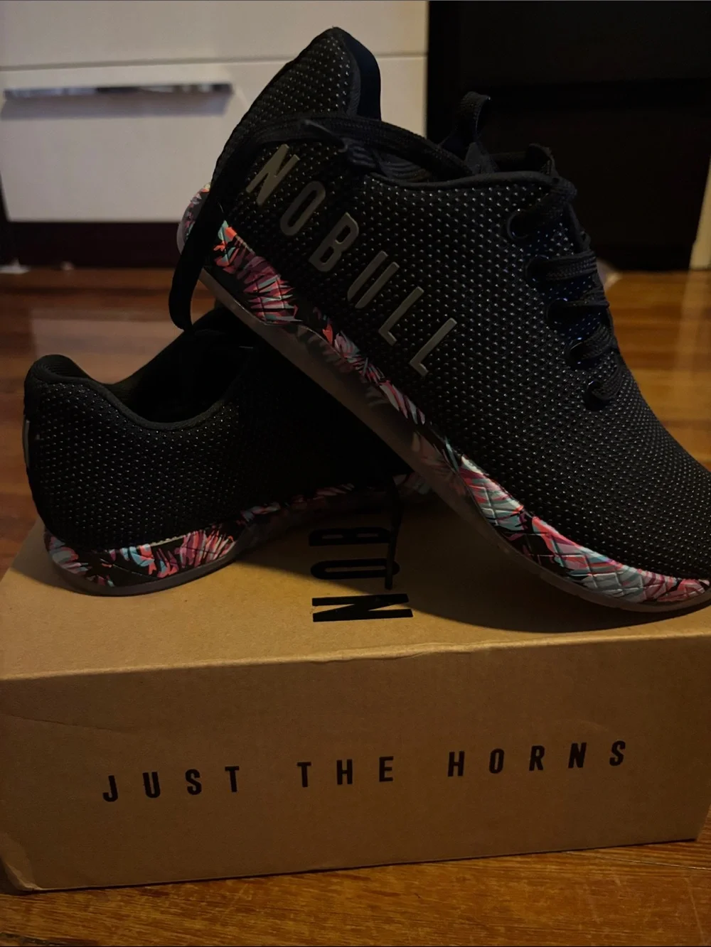 NOBULL SF Trainer Low Black with Multicolor Accent women’s size 6